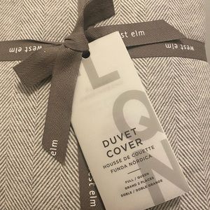 West Elm Flannel Duvet Cover